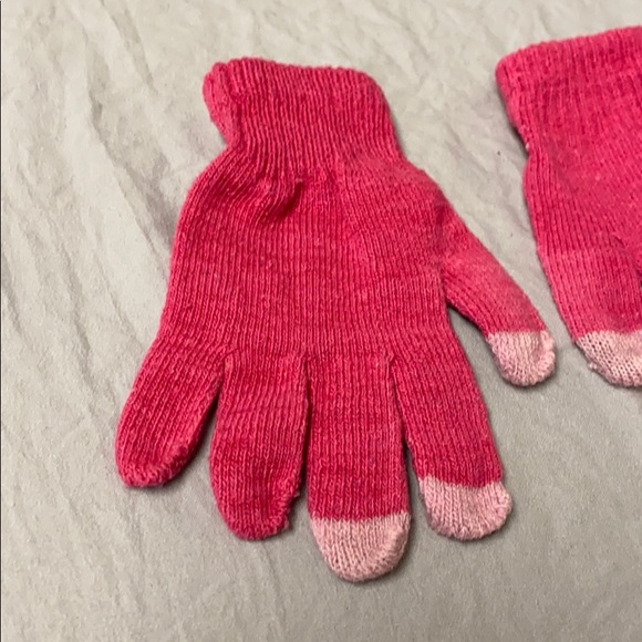 ✅ PINK Girls Girl Kids Tech Touch Warm Winter Gloves Glove Mittens Hand Warmers - Picture 2 of 8